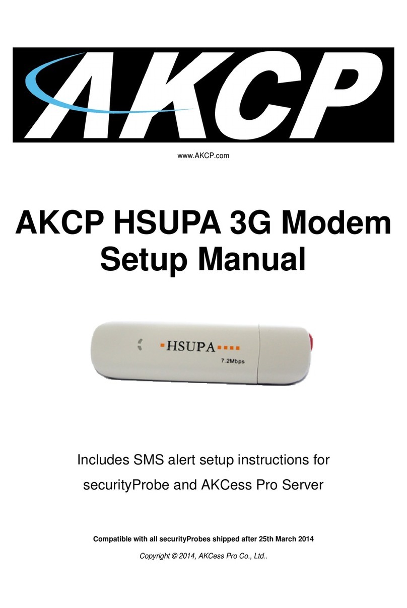 AKCP HSUPA 3G Modem User guide