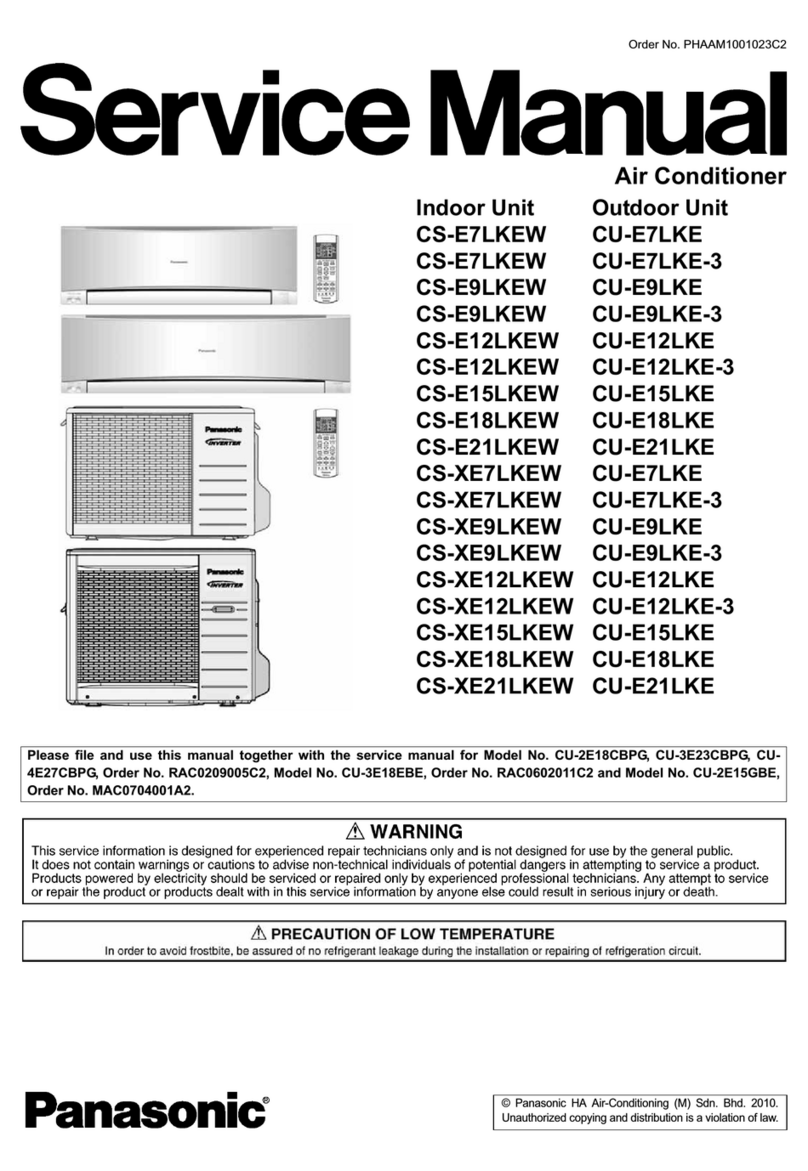Panasonic CS-E7LKEW Service manual