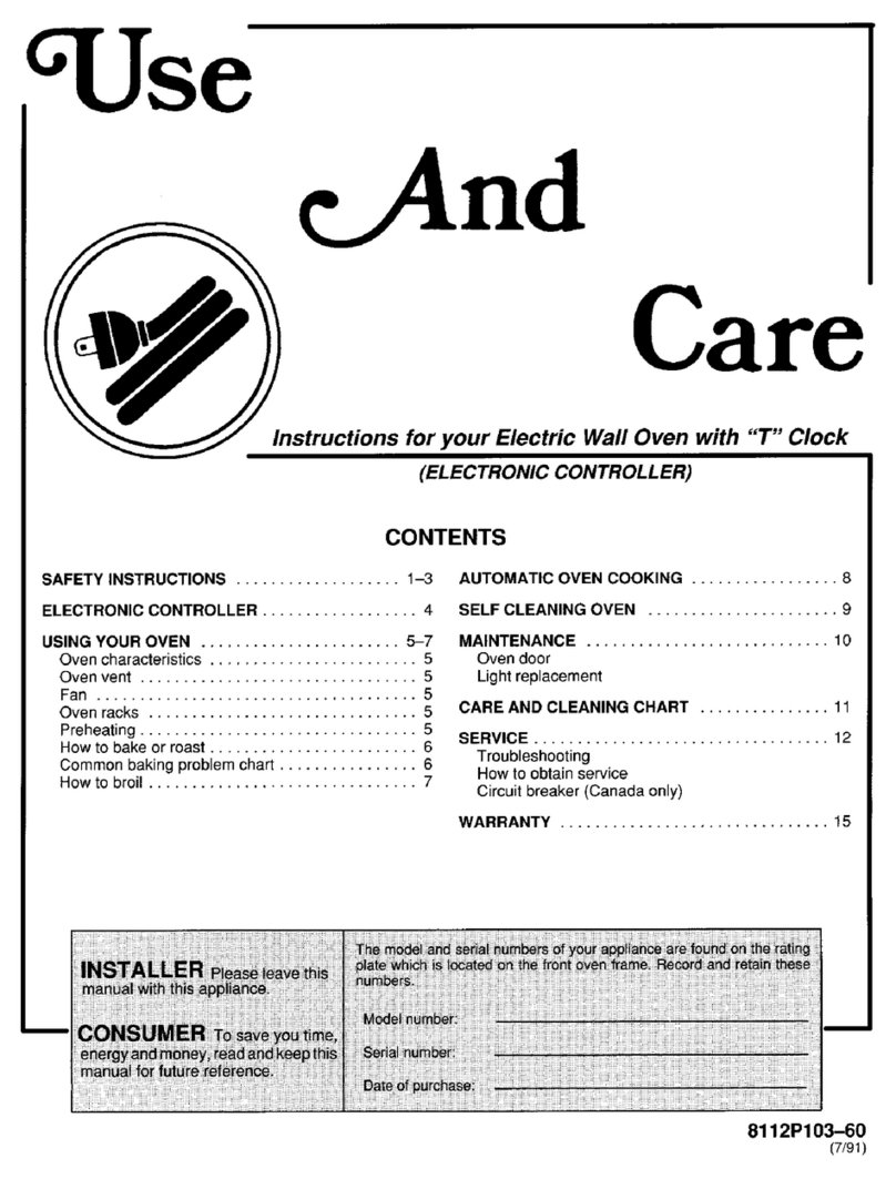 Magic Chef 59F-5TXW Use and care guide