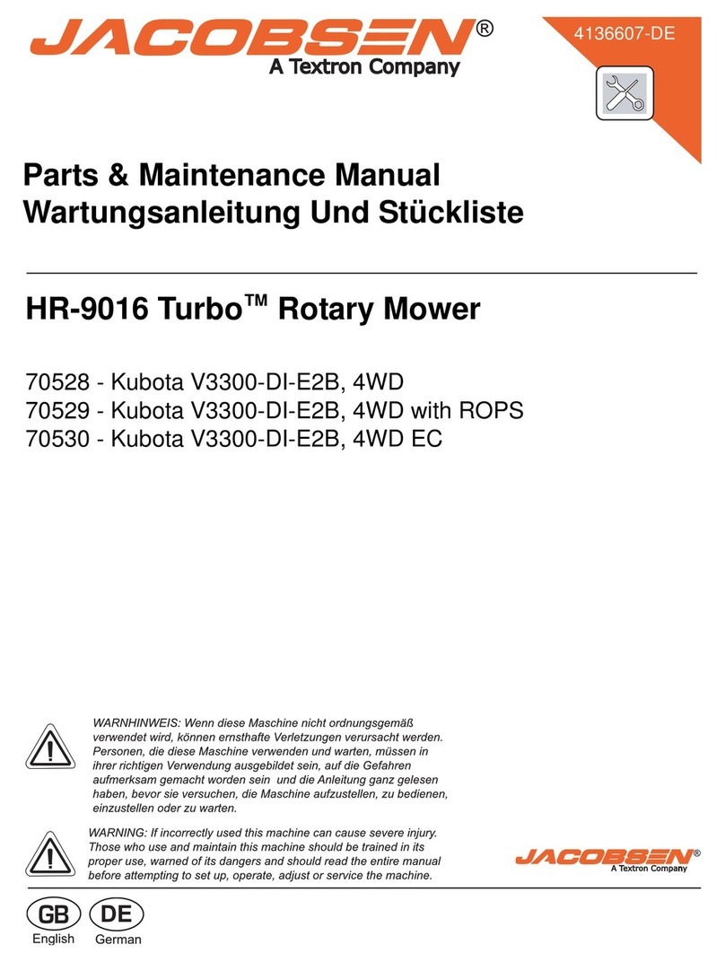Jacobsen HR-9016 Turbo Parts & maintenance manual