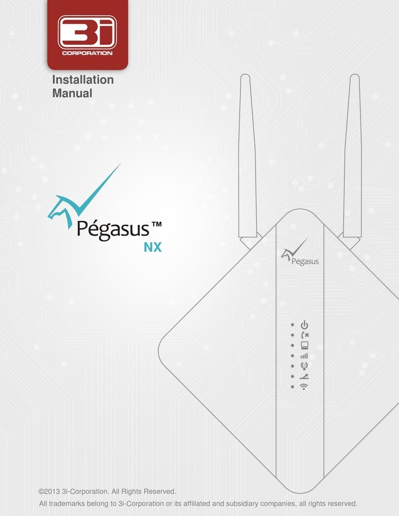 3i Corporation Pegasus NX installation manual