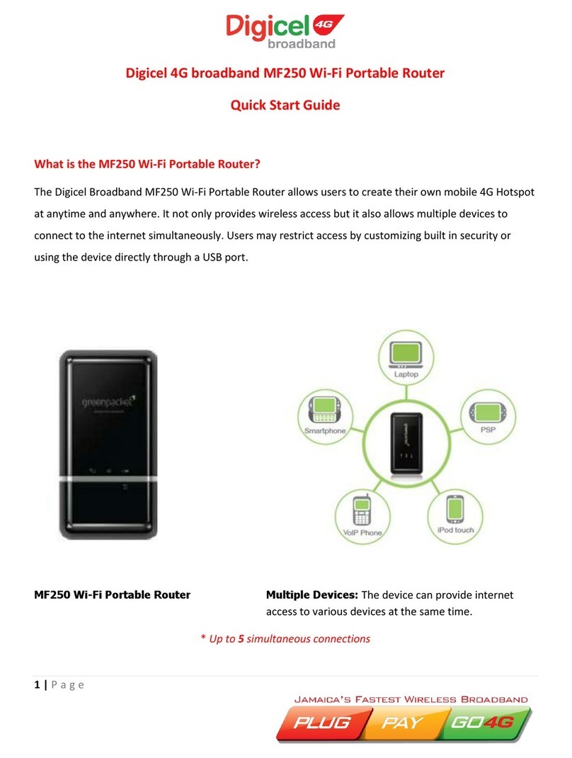 Digicel MF250 quick start guide