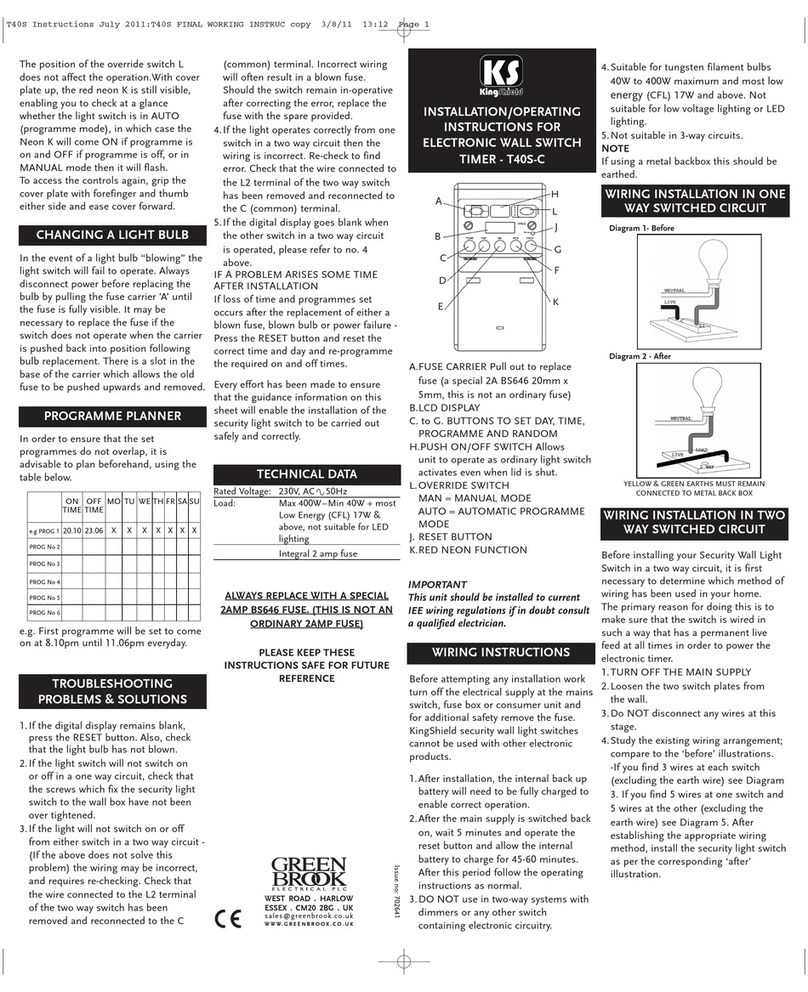 KS T40S-C Installation & operating instructions