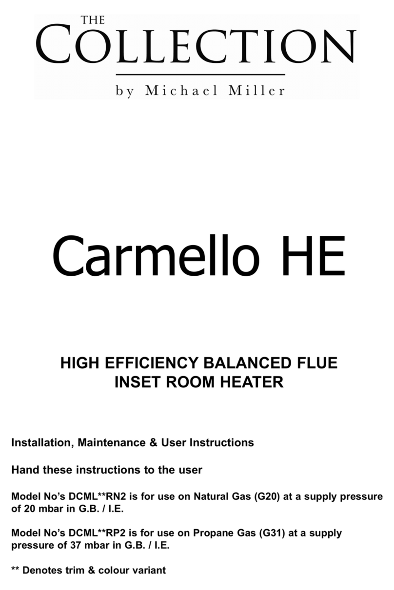The Collection Carmello HE DCMLxxRN2 Installation, maintenance & user instructions