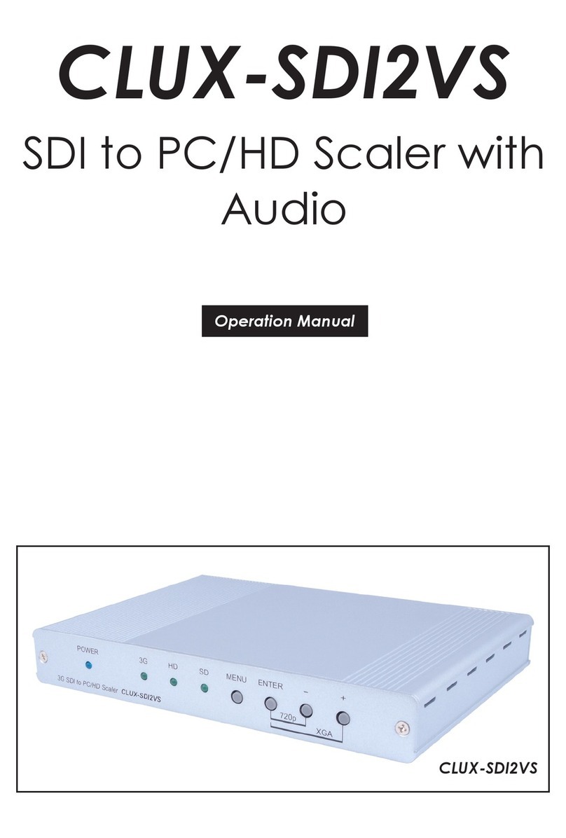 Cypress CLUX-SDI2VS User manual