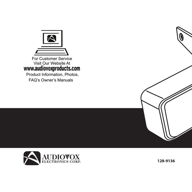 Audiovox Electronics IPD-SBBT owner's manual