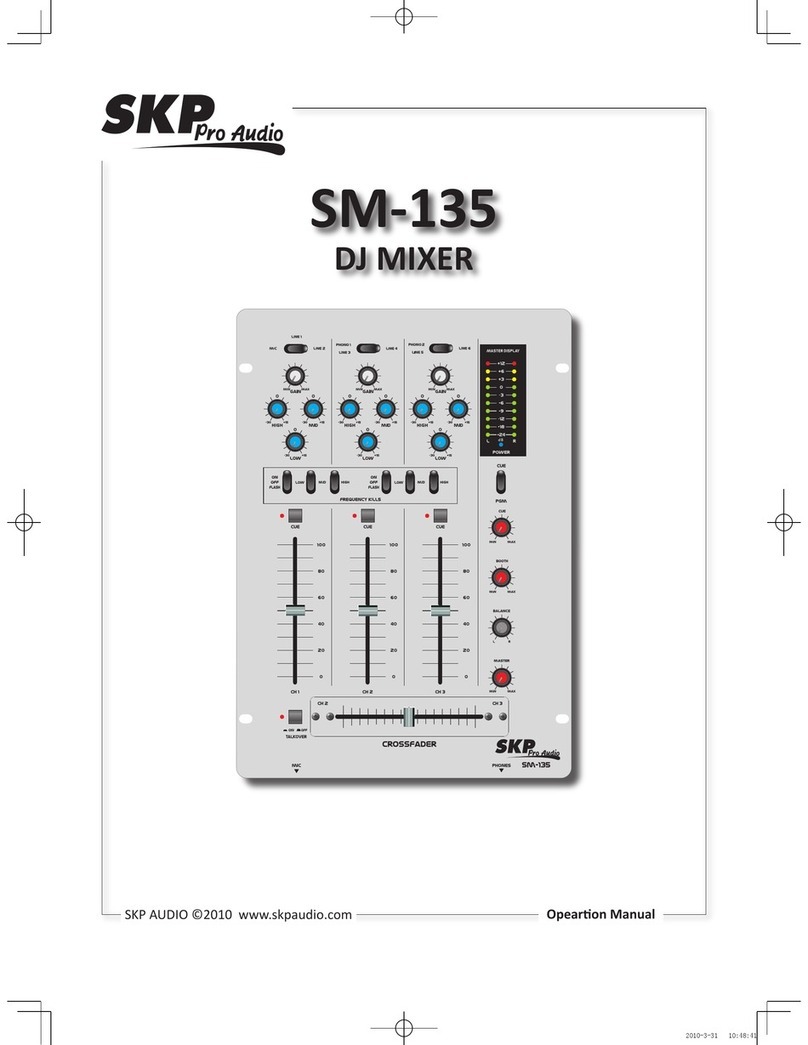 SKP Pro Audio SM-135 Opeartion manual