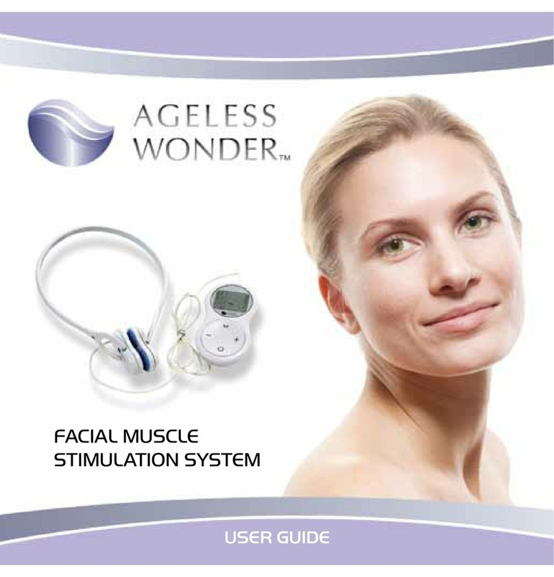Ageless wonder FACIAL MUSCLE STIMULATION SYSTEM user guide