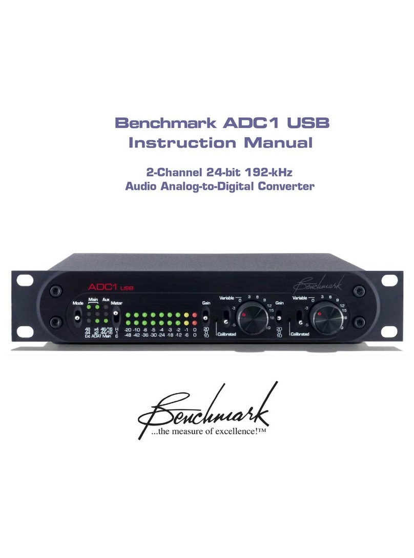 Benchmark ADC1 USB instruction manual