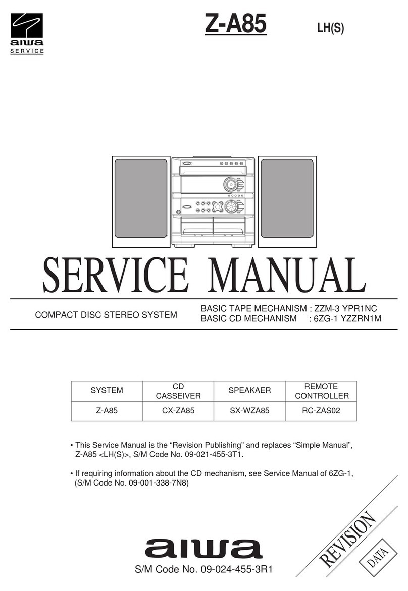 Aiwa Z-A85 User manual