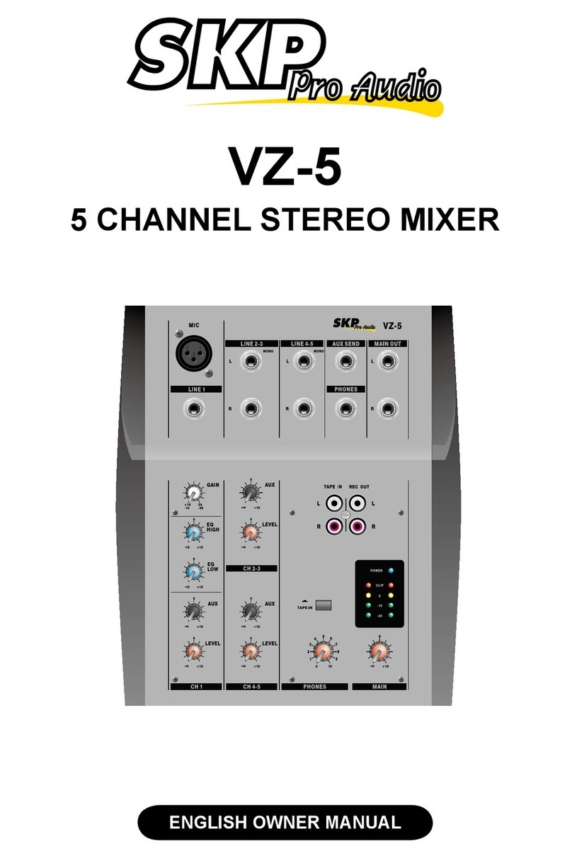 SKP Pro Audio VZ-5 owner's manual