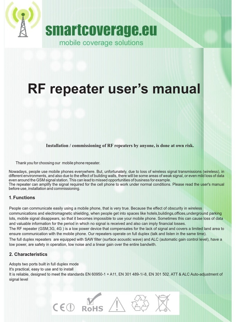 smartcoverage RF repeater user manual