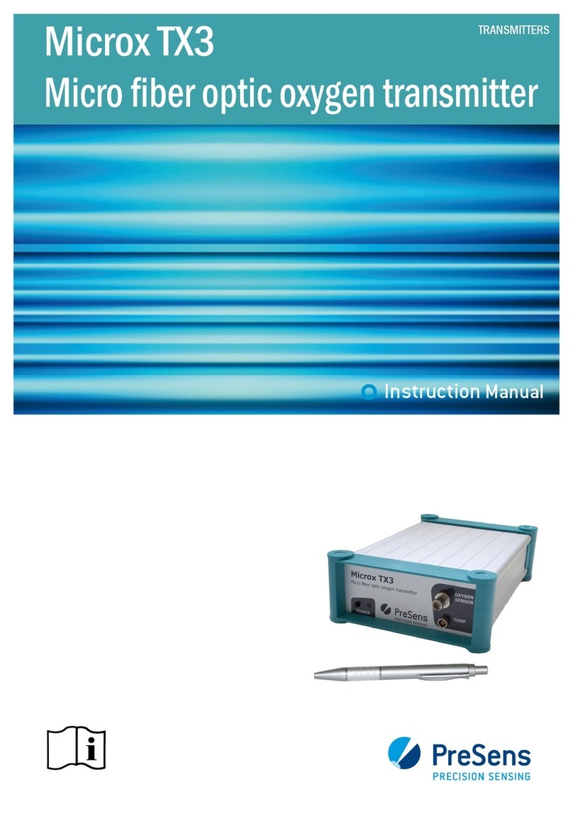 PreSens Microx TX3 instruction manual
