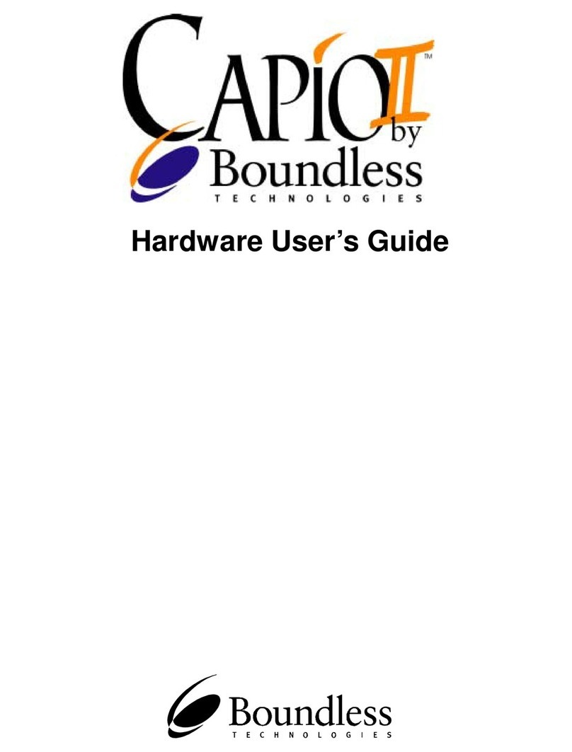 Boundless Capio II Installation manual Boundless Capio II Installation manual