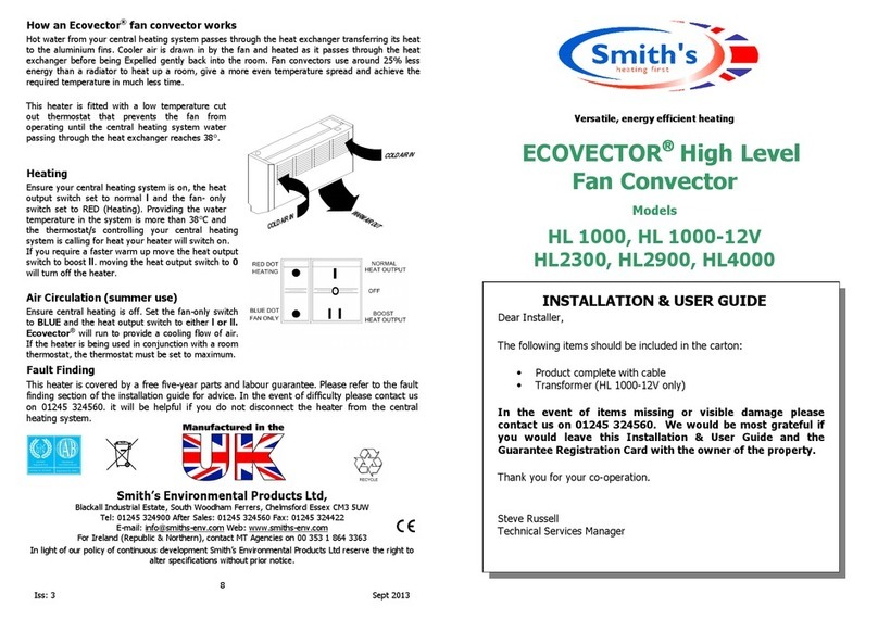 Smiths HL 1000 User manual