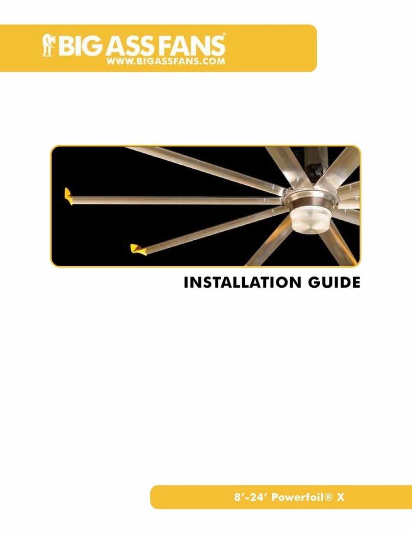 Bigassfans 8'-24' Powerfoil X User manual