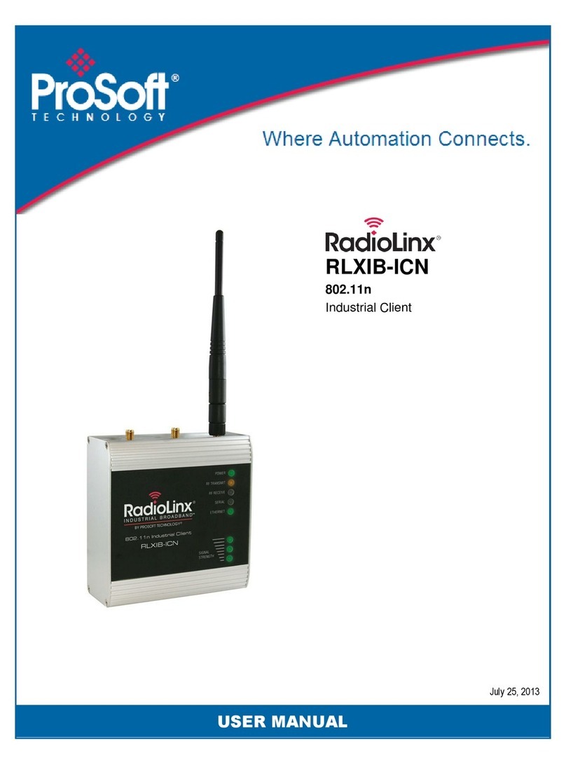 ProSoft Technology RadioLinx RLXIB-ICN User manual