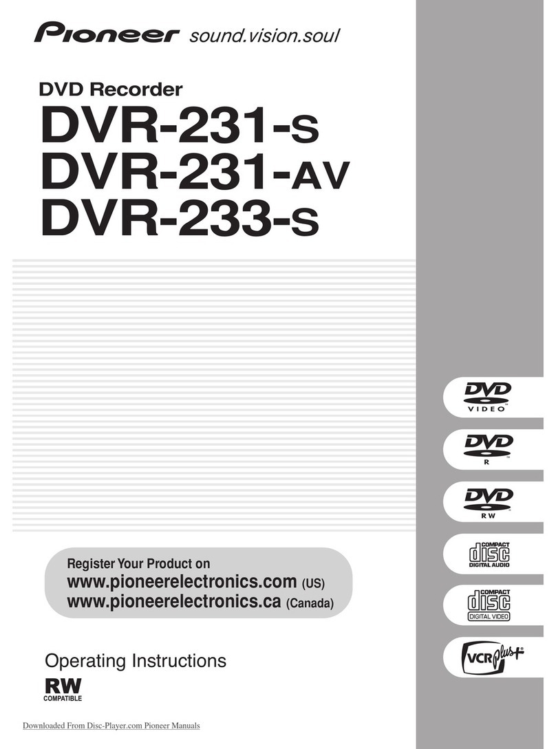 Pioneer DVR-231-S User manual