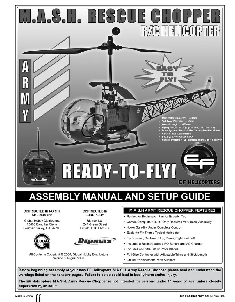 EF Helicopter M.A.S.H. Army Rescue Chopper User manual