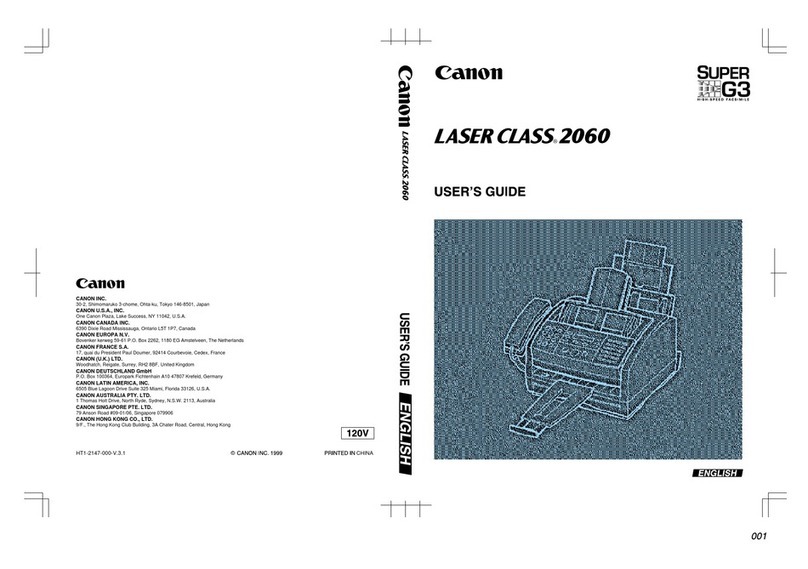 Canon Laser Class 2060 User manual