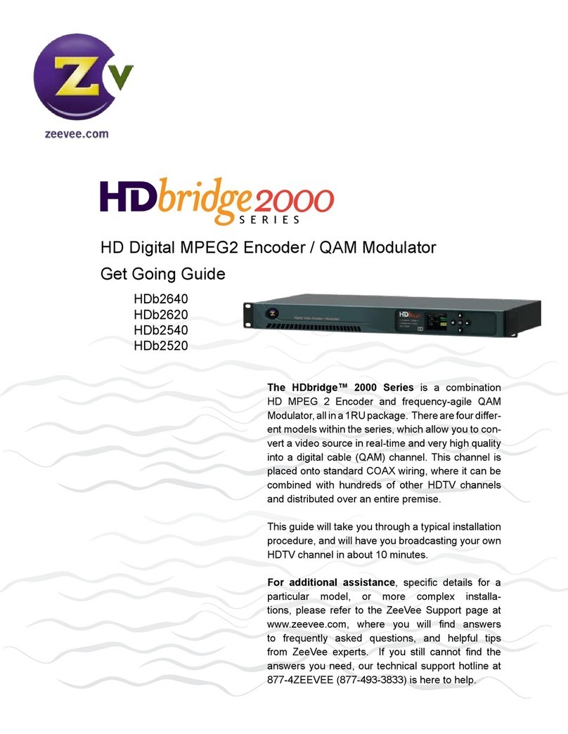 ZeeVee HDb2640 Get going guide ZeeVee HDb2640 Get going guide