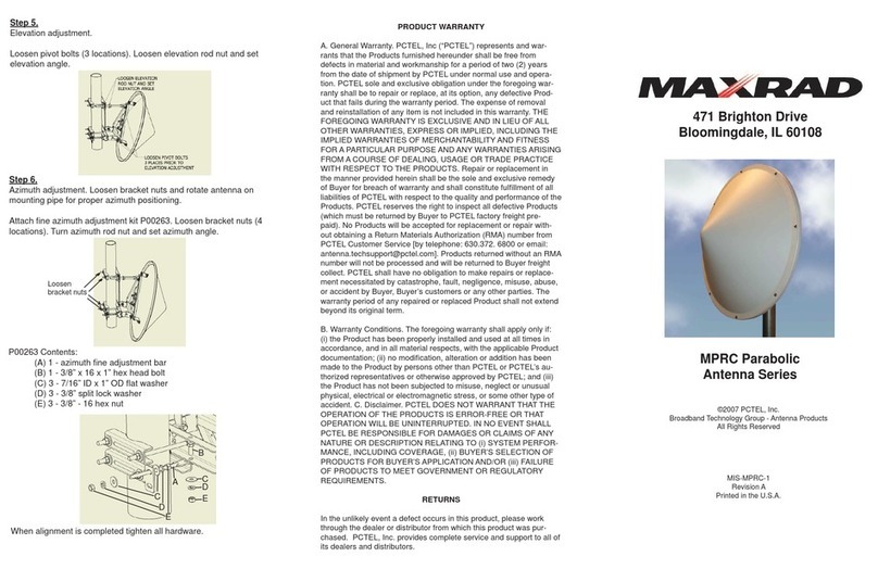 Maxrad MPRC2423 Instruction sheet