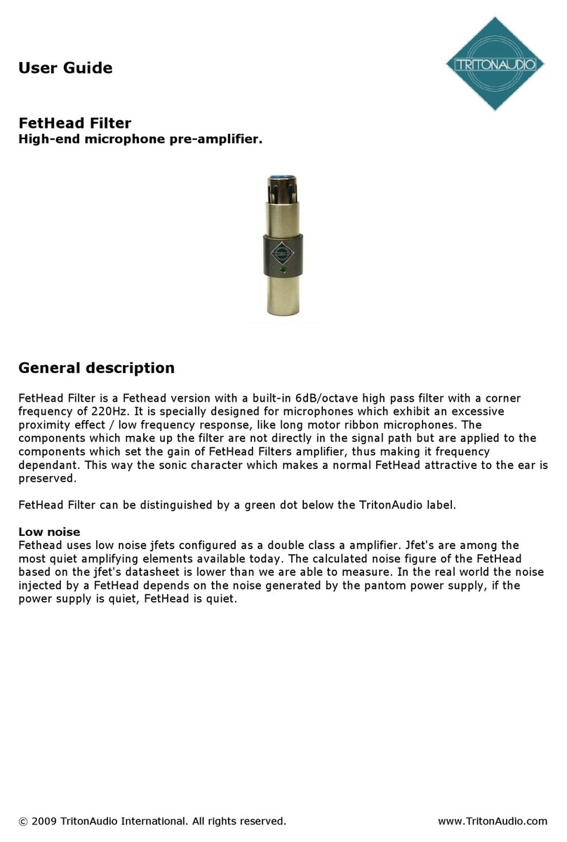Triton Audio FetHead Filter User manual