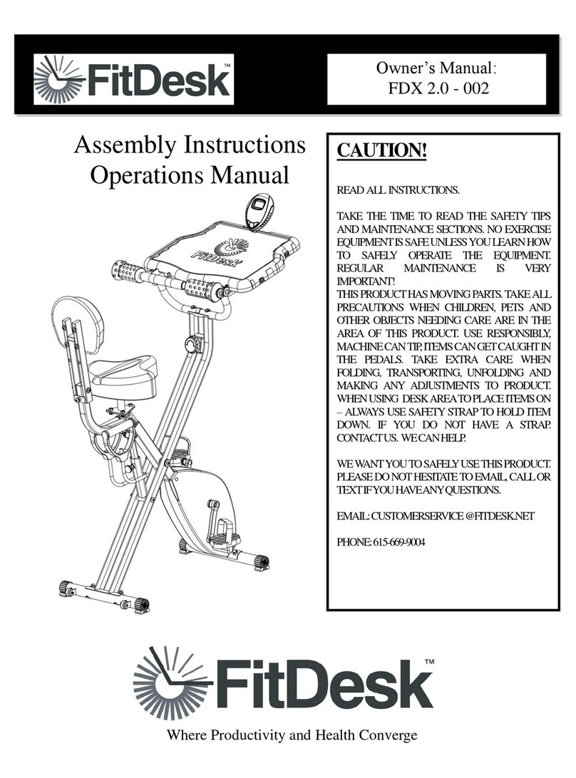 FitDesk FDX 2.0 - 002 Assembly instructions operations manual FitDesk FDX 2.0 - 002 Assembly instructions operations manual