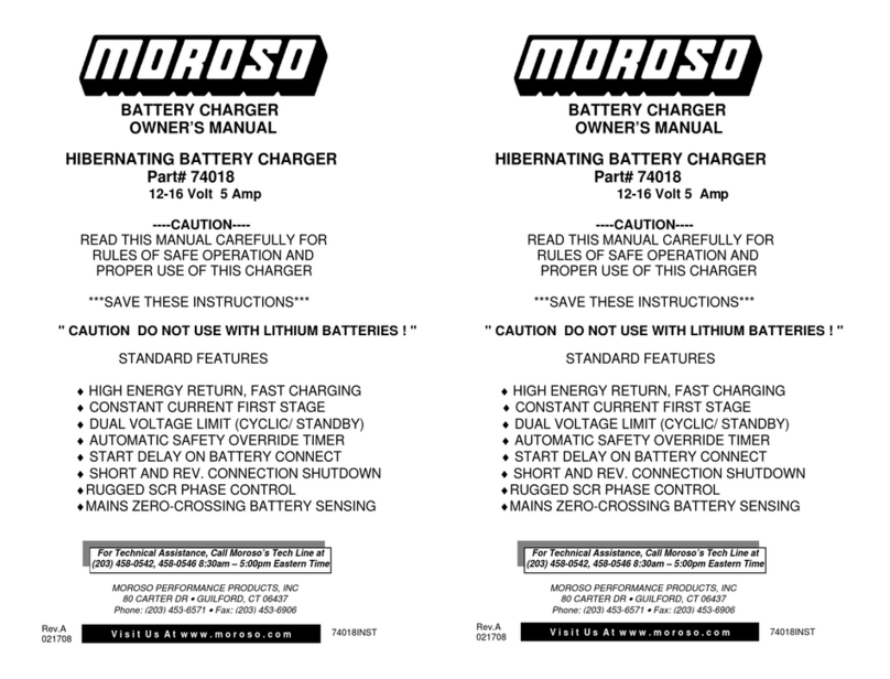 Moroso 74018 owner's manual
