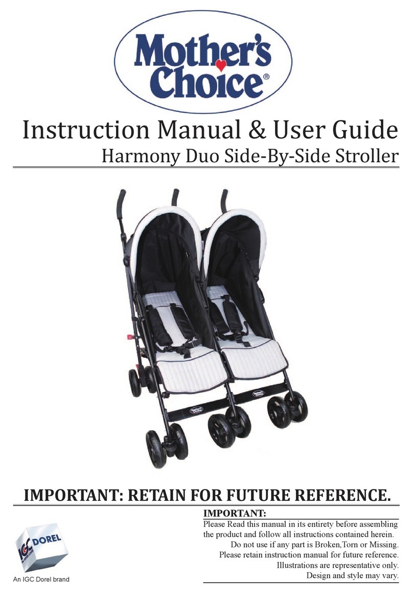 Mothers choice Harmony Duo Side-By-Side Stroller Guide