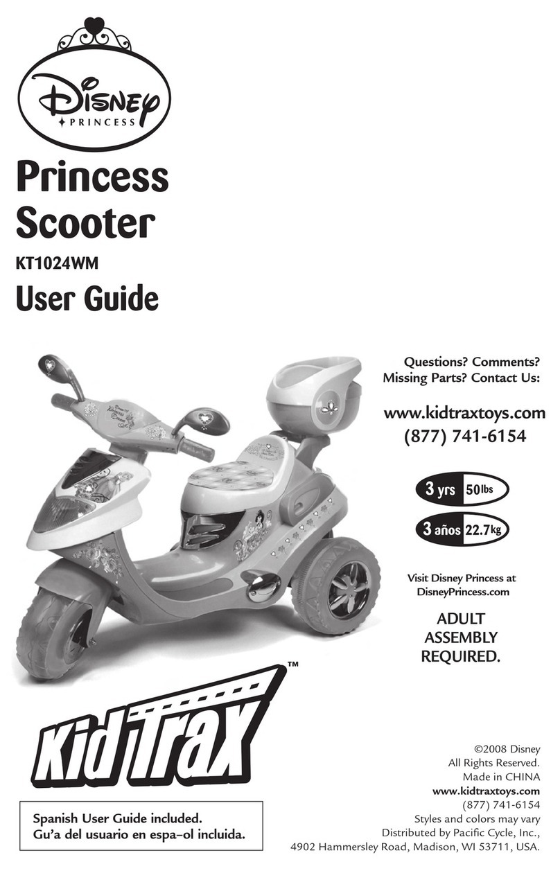 KID Trax KT1024WM Princess Scooter user guide