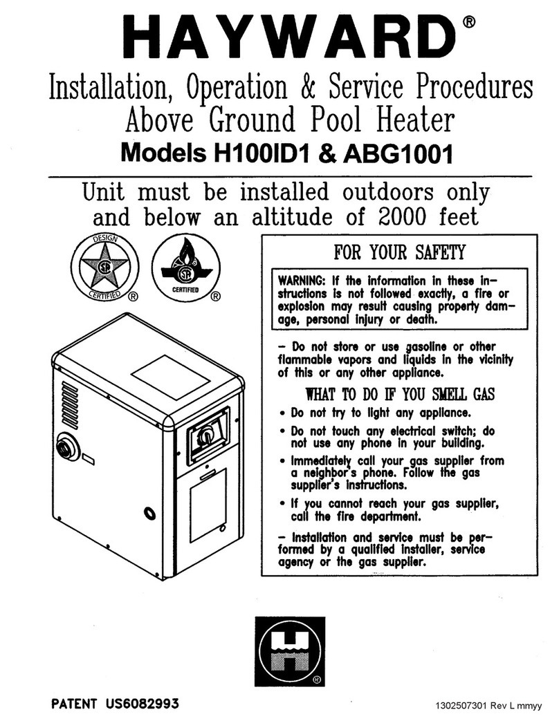 Hayward H100ID1 User manual