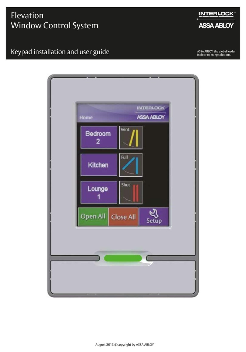 Assa Abloy Interlock Elevation Window Control System Installation and user guide