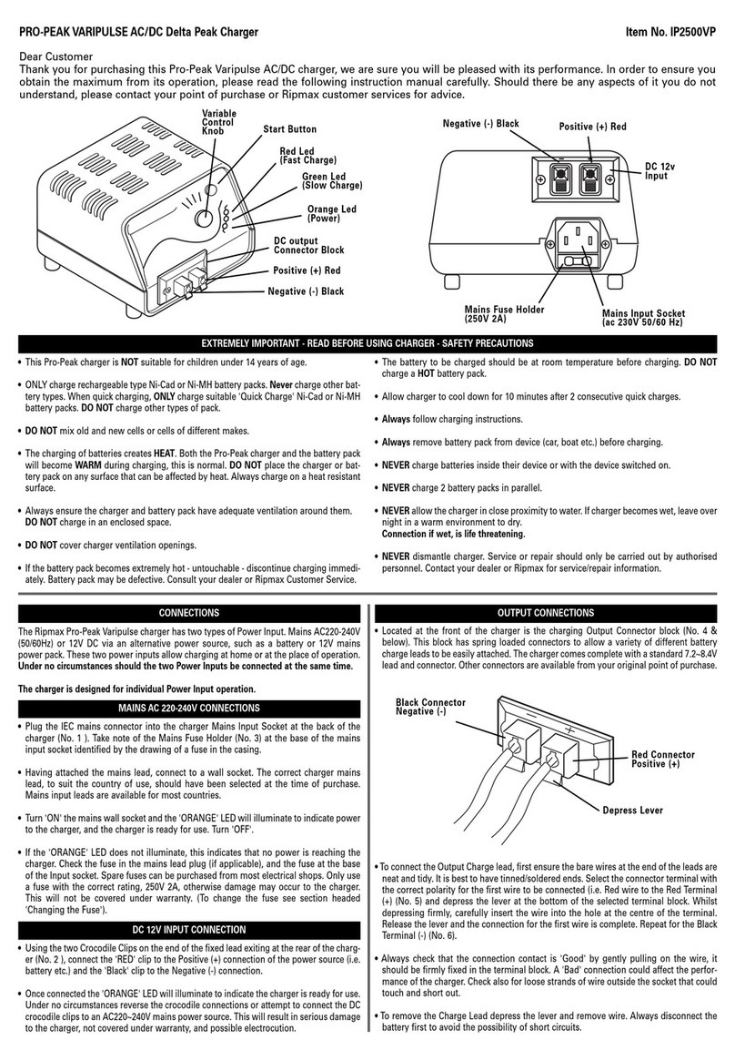 Ripmax Pro-Peak Varipulse IP2500VP user guide