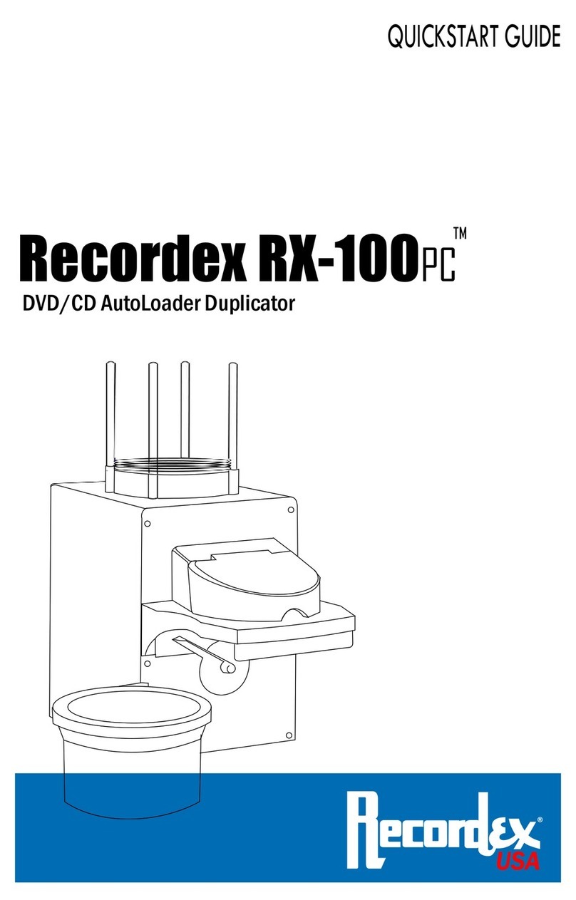 Recordex RX-100PC User manual