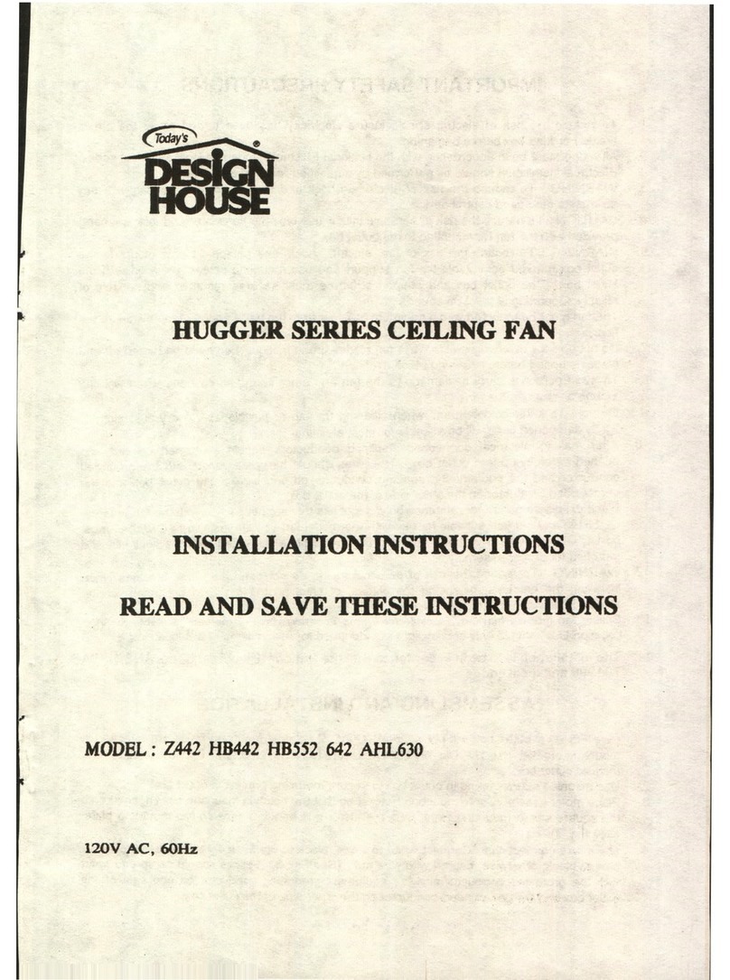 Today's Design House HUGGER SERIES Z442 User manual