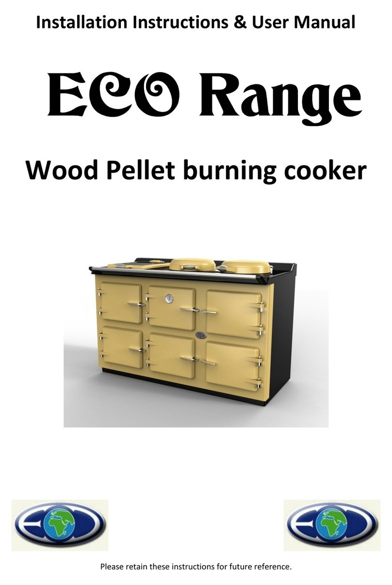 Eco Range Range cooker Installation instructions & user manual