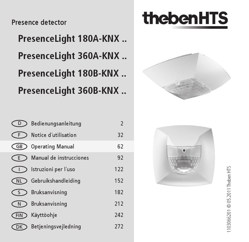 Theben PresenceLight 180A-KNX series User manual