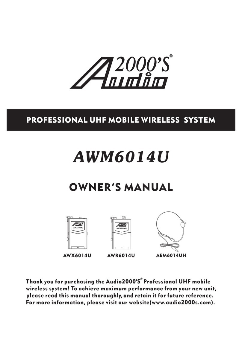 Audio 2000 AWM6014U owner's manual