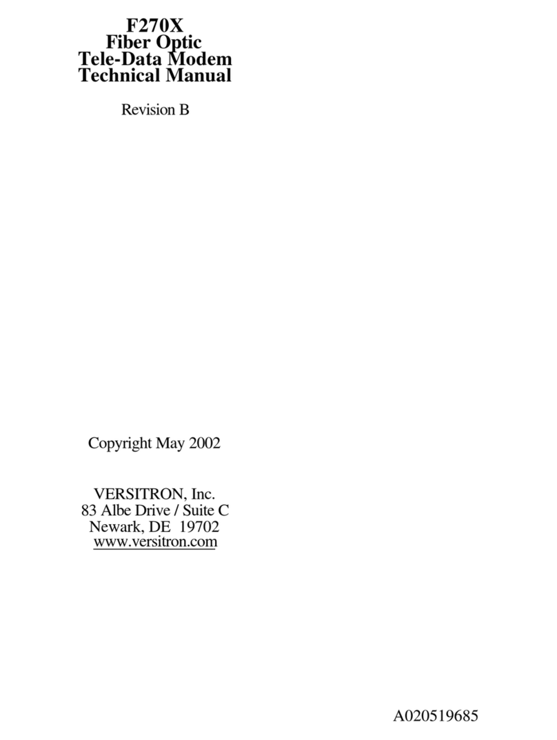 Versitron F2702 User manual