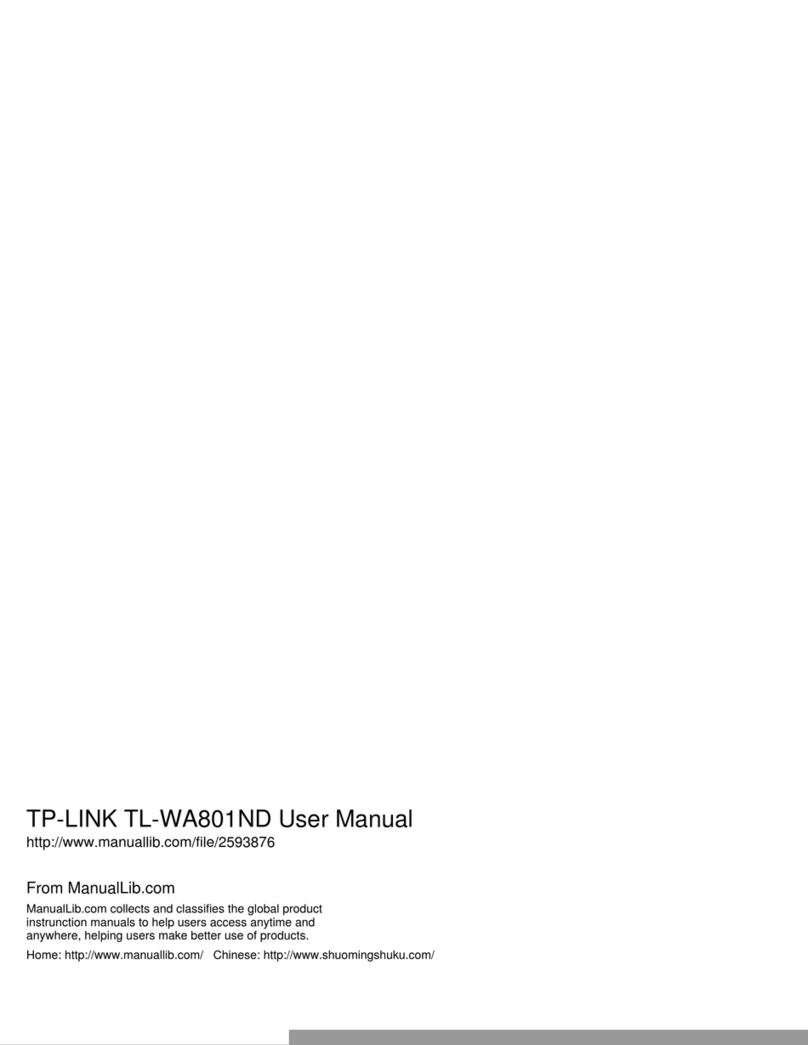 TP-Link TL-WA801ND User manual