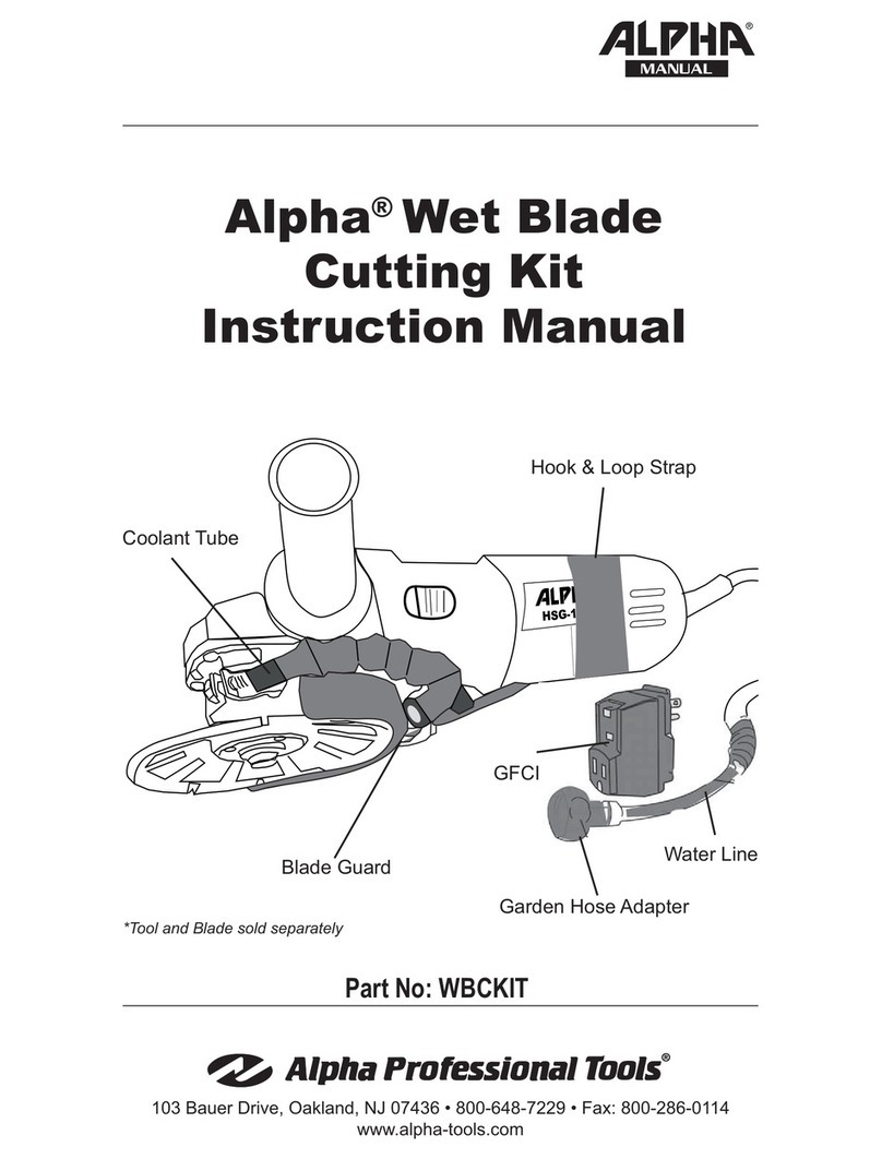 Alpha Professional Tools WBCKIT instruction manual