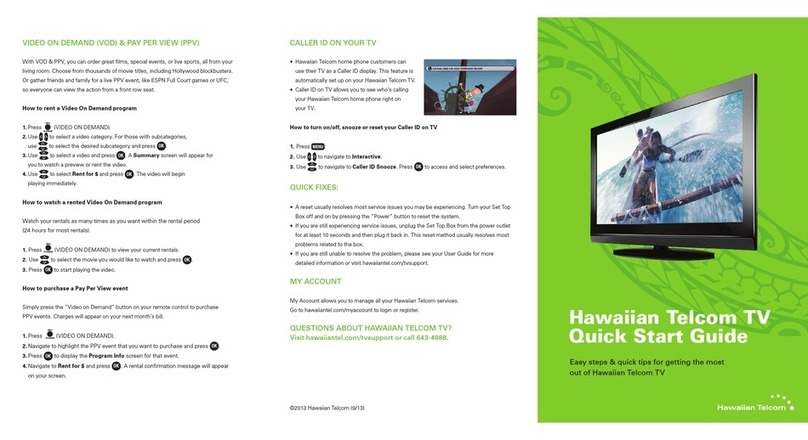 Hawaiian Telcom TV User manual