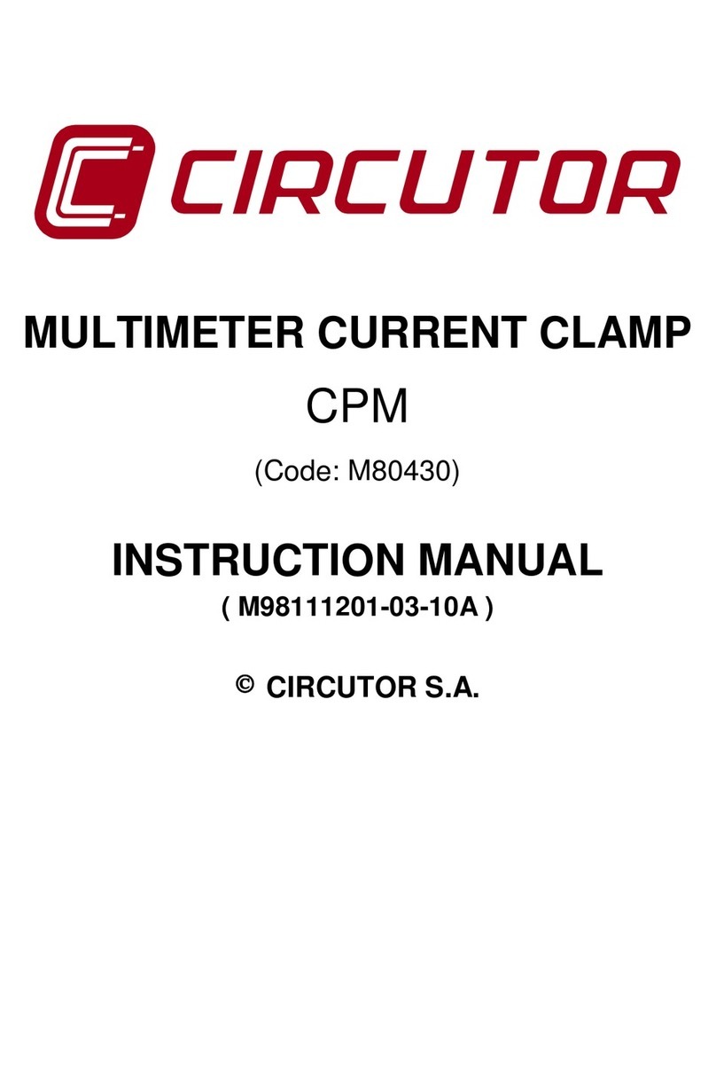 Circutor CPM M80430 instruction manual