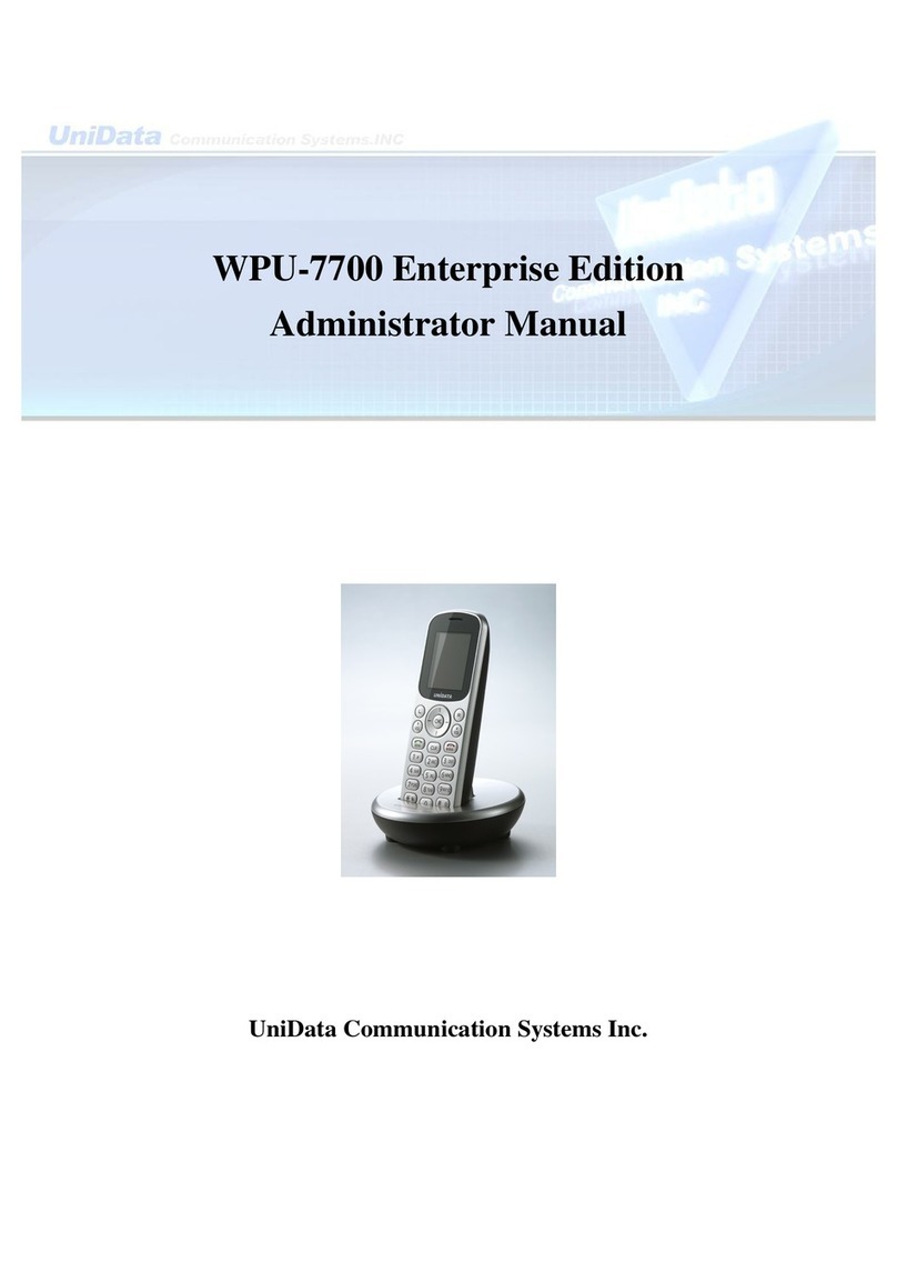 UniData Communication Systems WPU-7700 Enterprise Edition Administrator's manual