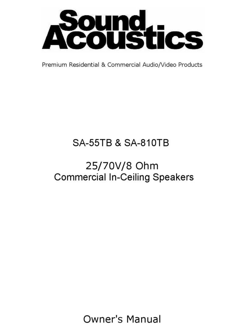 Sound Acoustics SA-55TB User manual