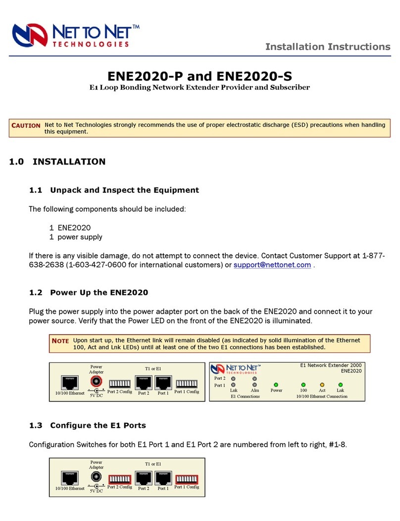 Net to Net ENE2020-P installation instructions