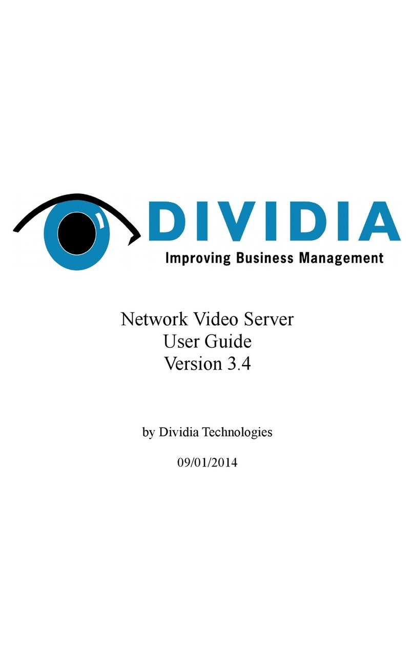 Dividia Network Video Server user guide