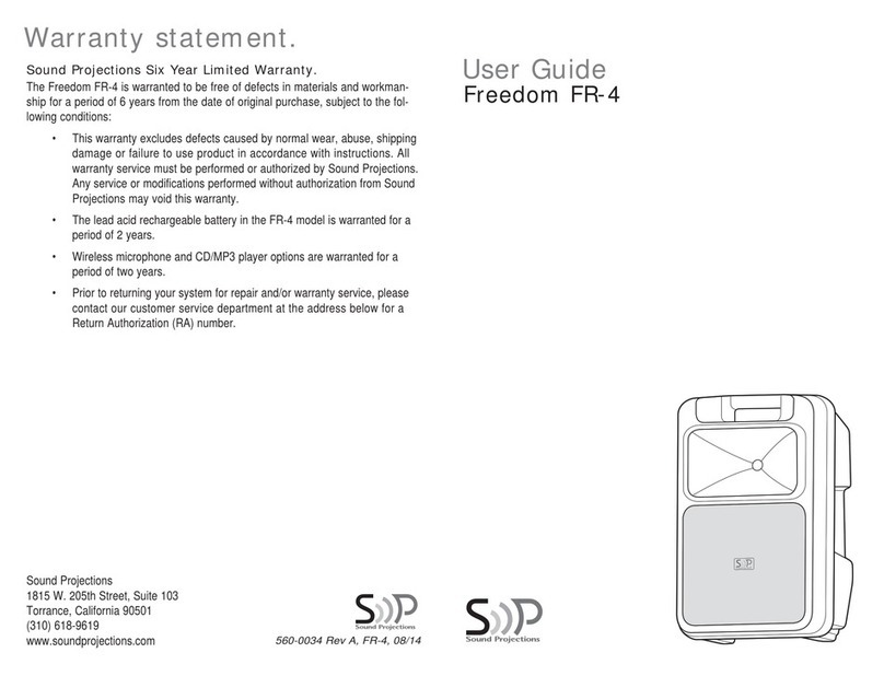 Sound Projections Freedom FR-4 user guide