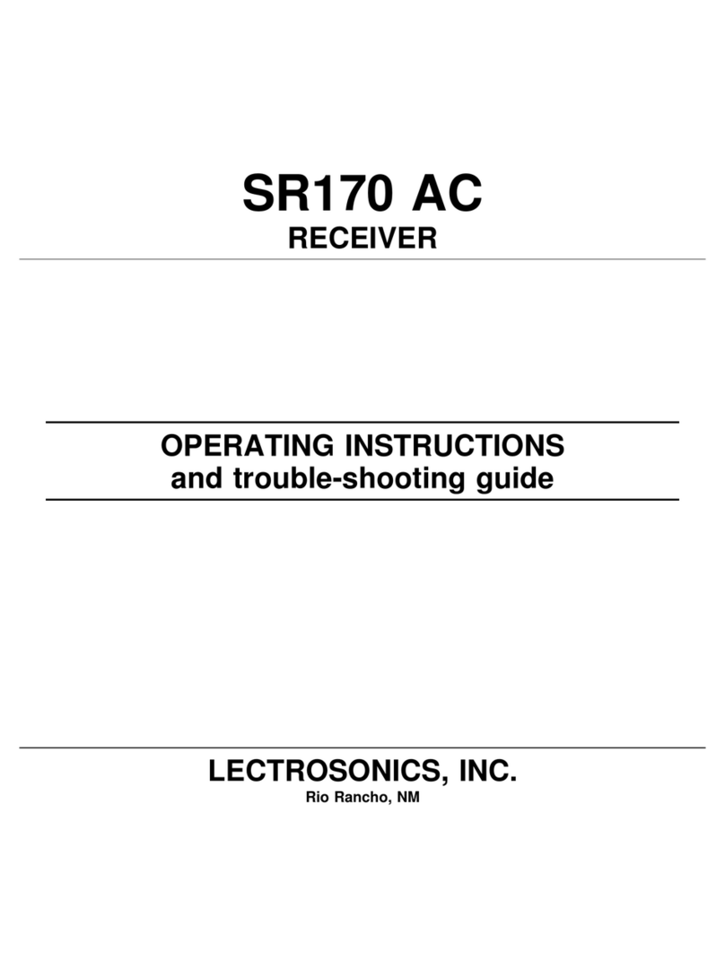 Lectrosonics SR170 AC operating instructions